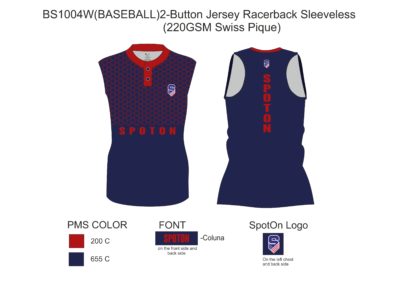 BS1004W(BASEBALL)2-Button Jersey Racerback Sleeveless4