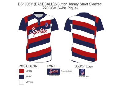 BS1005Y (BASEBALL)2-Button Jersey Short Sleeved5-1