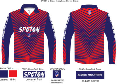 CR1001 M Cricket Jersey Long Sleeved Cricket